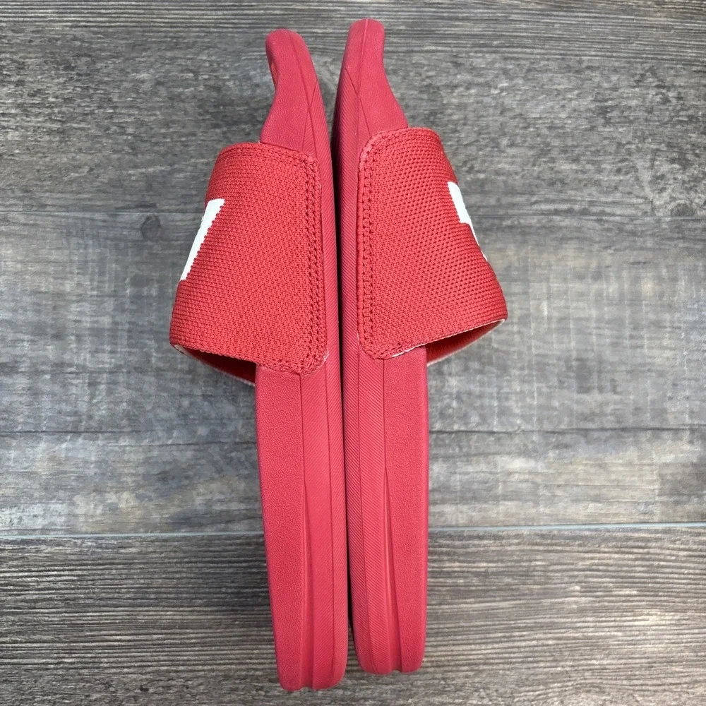 APL Slides Women's 6 BL TechLoom Sandals Red/White NEW